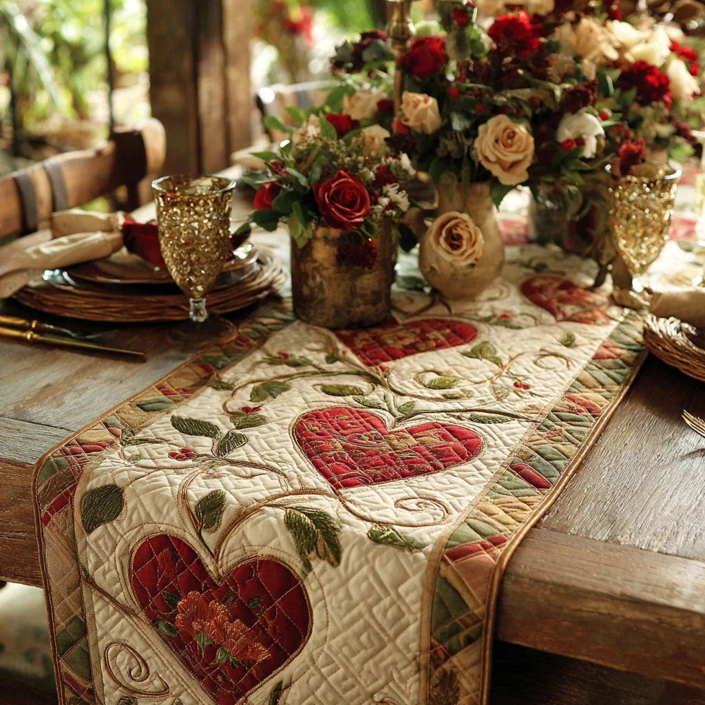 Old Soul Romance Quilted Table Runner