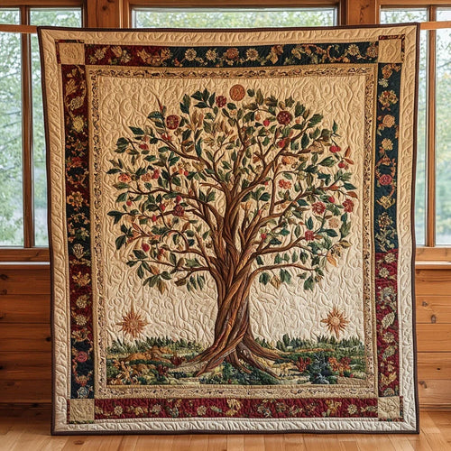 Old Tree Quilt Blanket