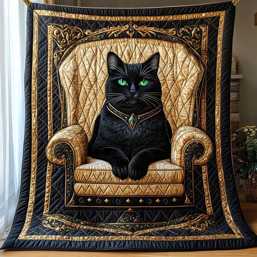 Onyx And Emerald Quilt Blanket