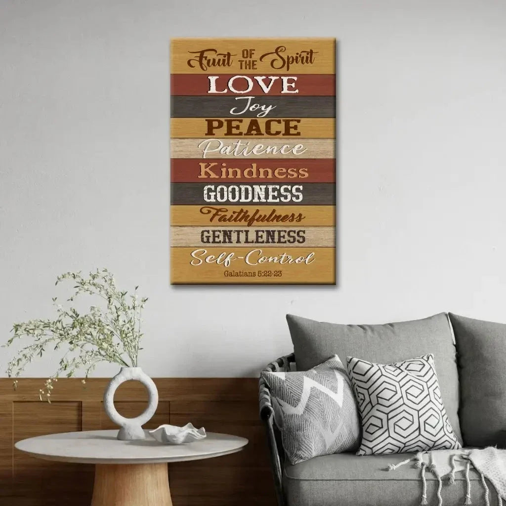 galatians 5 22 23 fruit of the spirit canvas print (view 4)