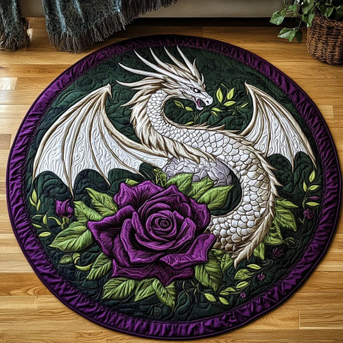 Orb of the Dragonlord Quilted Round Mat