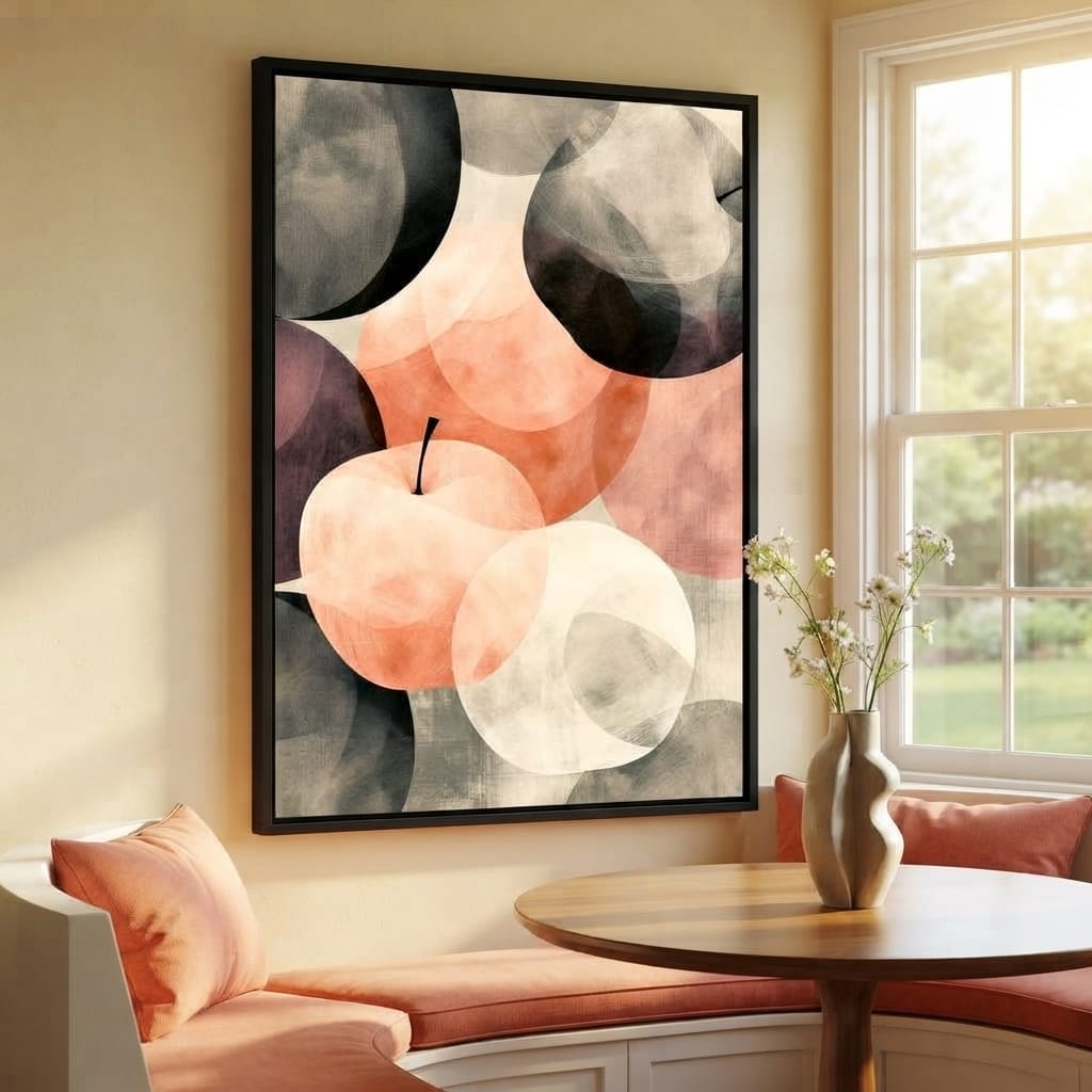 Orchard Shadows at Golden Hour Canvas Wall Art