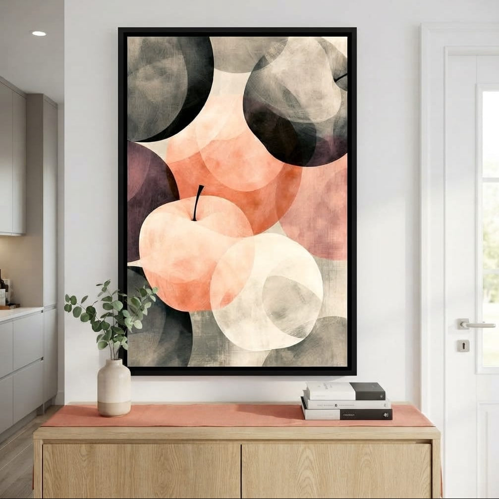 Orchard Shadows at Golden Hour Canvas Wall Art