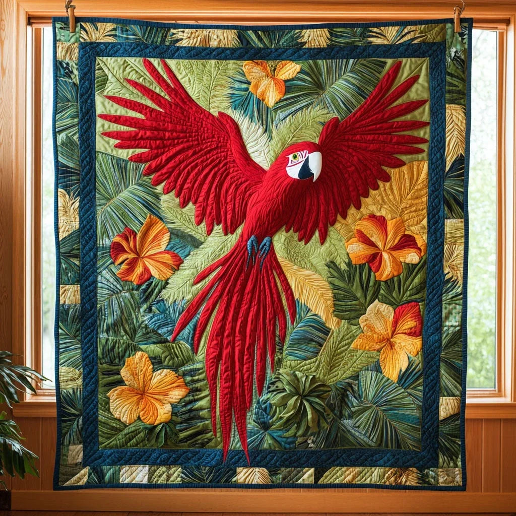 Orchid Song Quilt Blanket