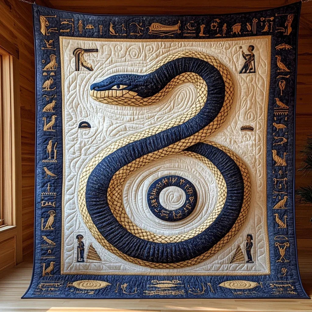 Ouroboros Spirit Quilt Blanket
