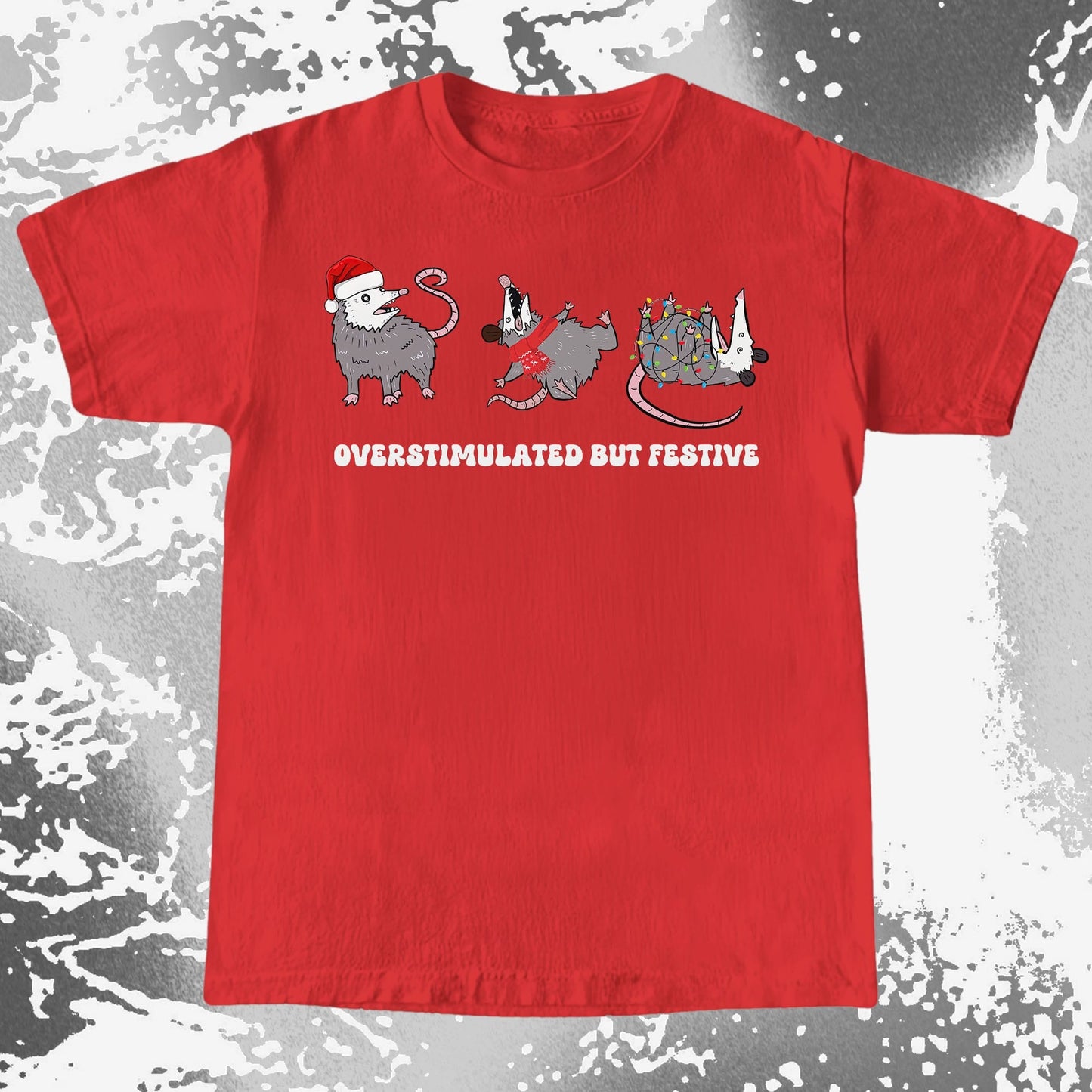 Overstimulated But Festive Opossum Christmas (view 5)