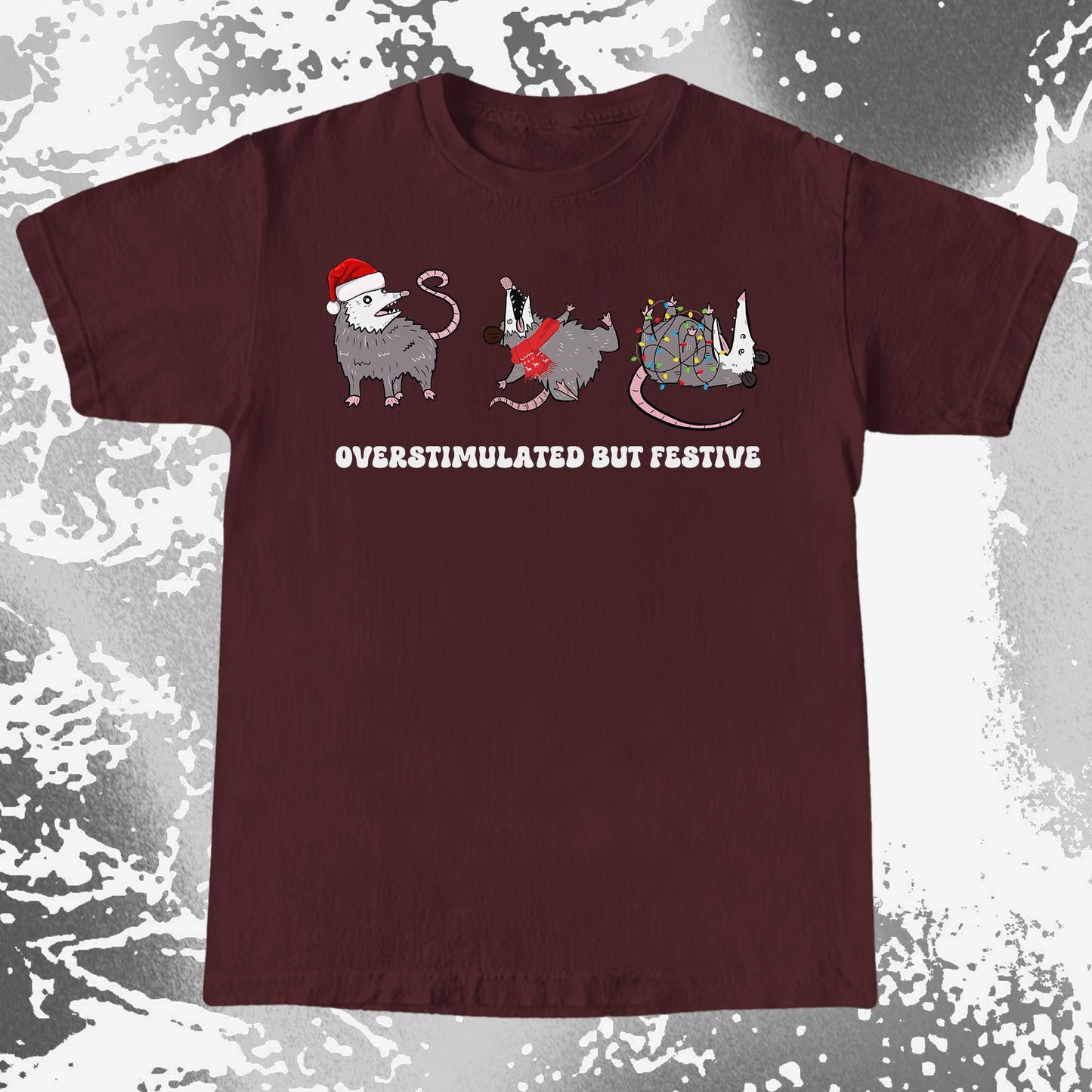 Overstimulated But Festive Opossum Christmas (view 7)