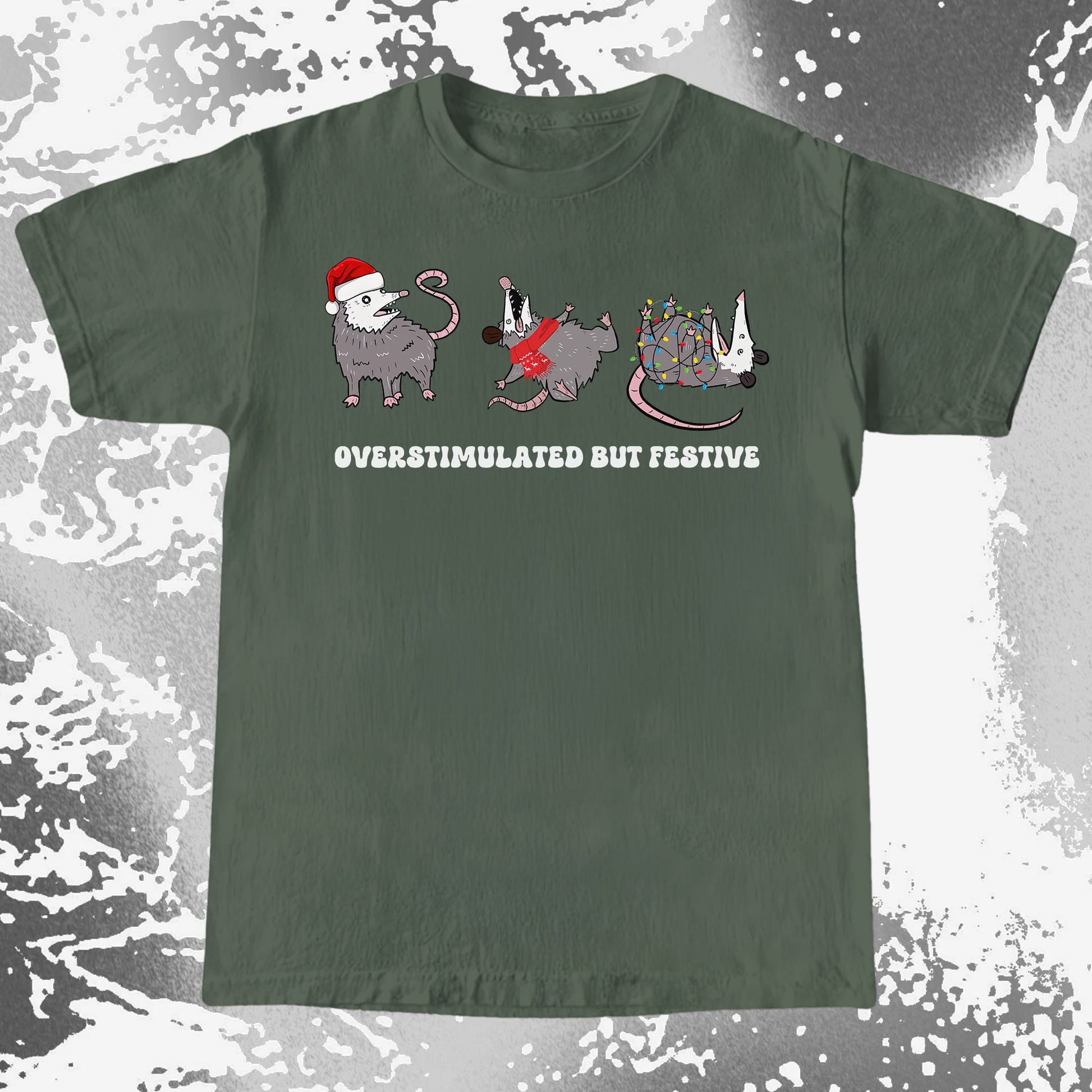 Overstimulated But Festive Opossum Christmas (view 4)