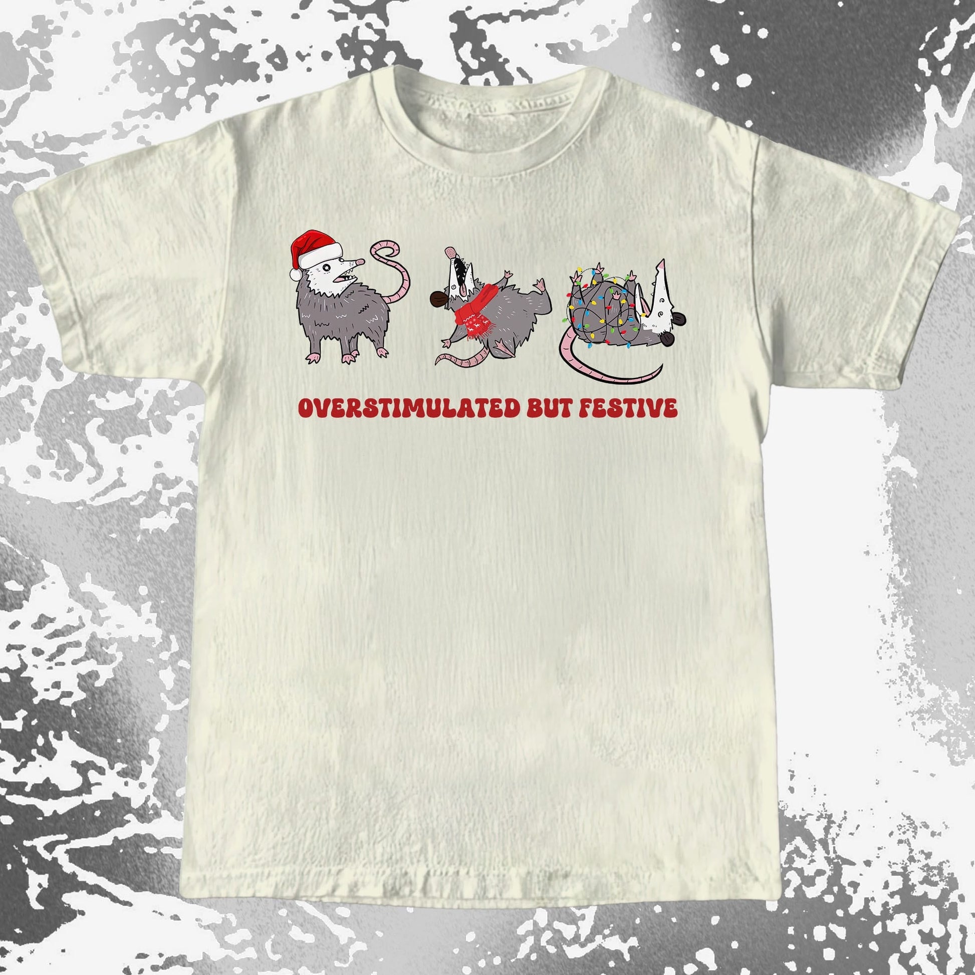 Overstimulated But Festive Opossum Christmas (view 3)