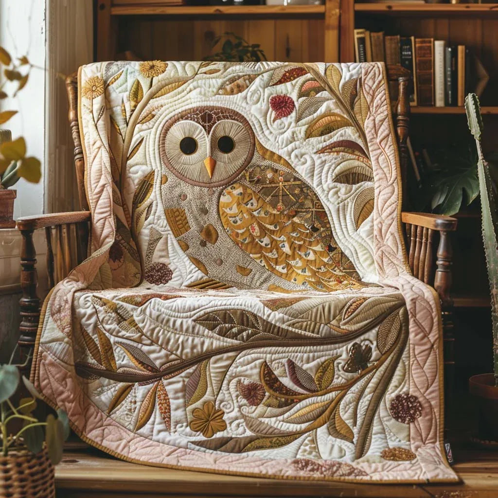 Owl Dreams Quilt Blanket - Quilted Blanket by Wild and Way