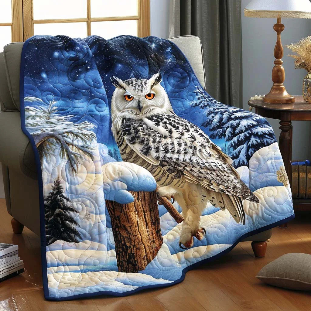 Owl Escape Quilt Blanket - Quilted Blanket by Wild and Way