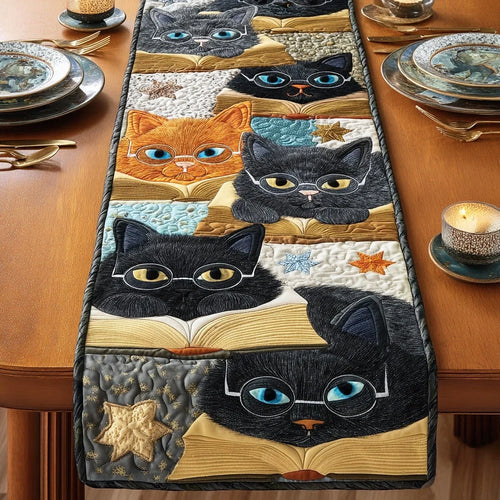 Page Pouncer Quilted Table Runner