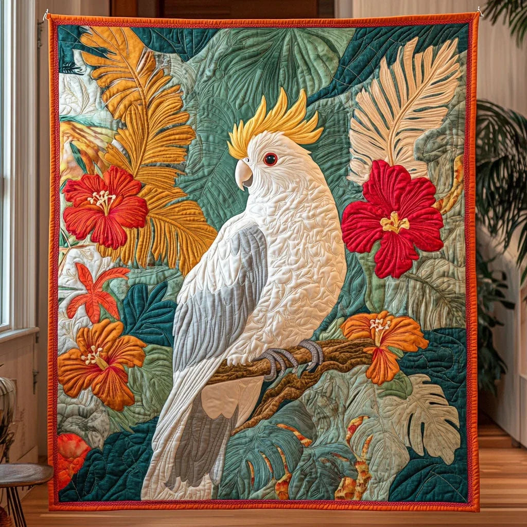 Parrot Perch Quilt Blanket
