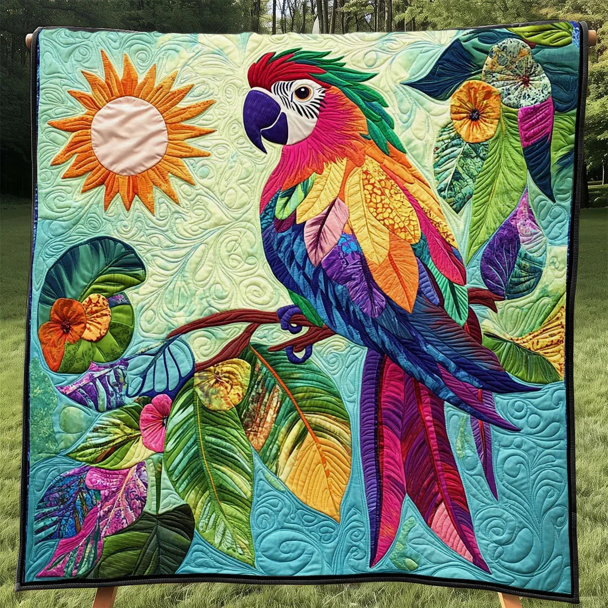 Parrot Prism Quilt Blanket
