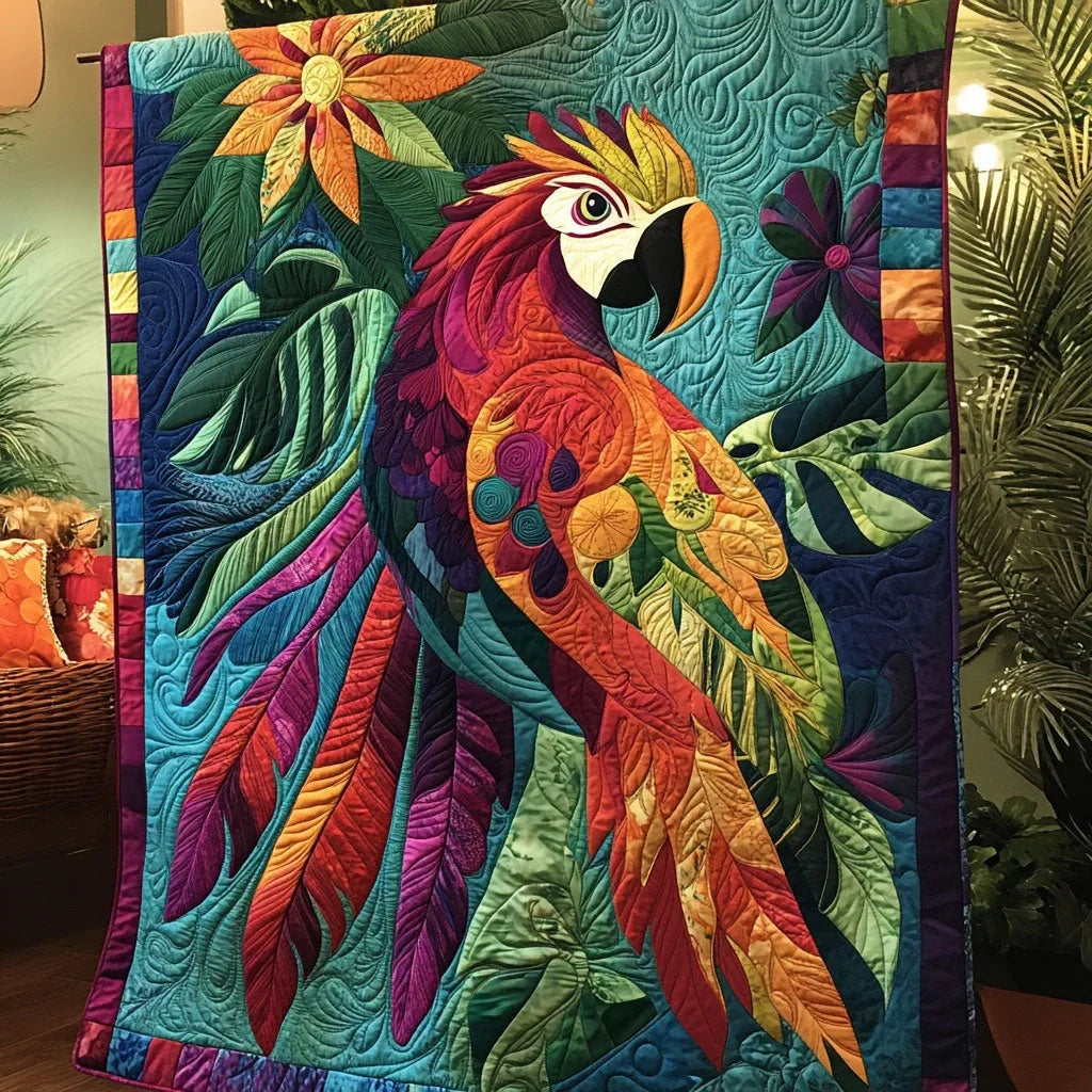 Parrot Prism Quilt Blanket