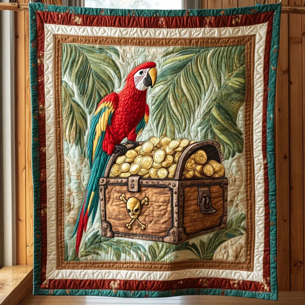 Parrot Treasure Quilt Blanket
