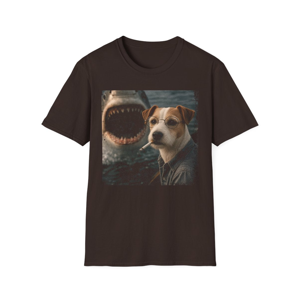 Parson Russell Terrier and Shark Tee