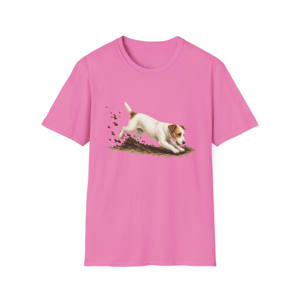 Parson Russell Terrier Excavating Mode On Tee