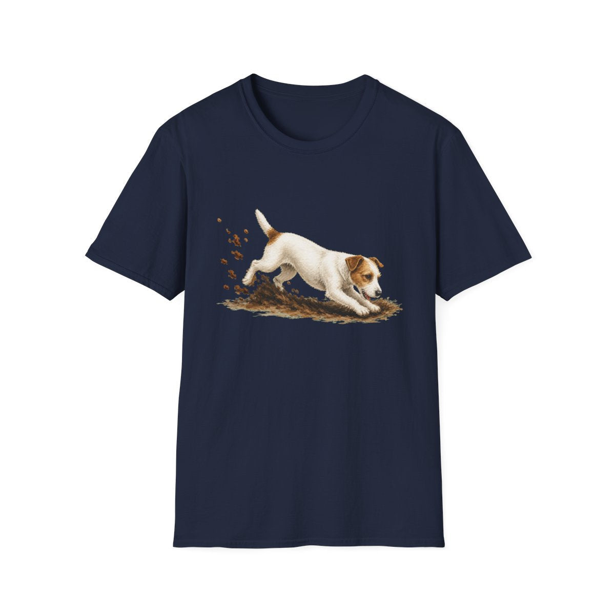 Parson Russell Terrier Excavating Mode On Tee