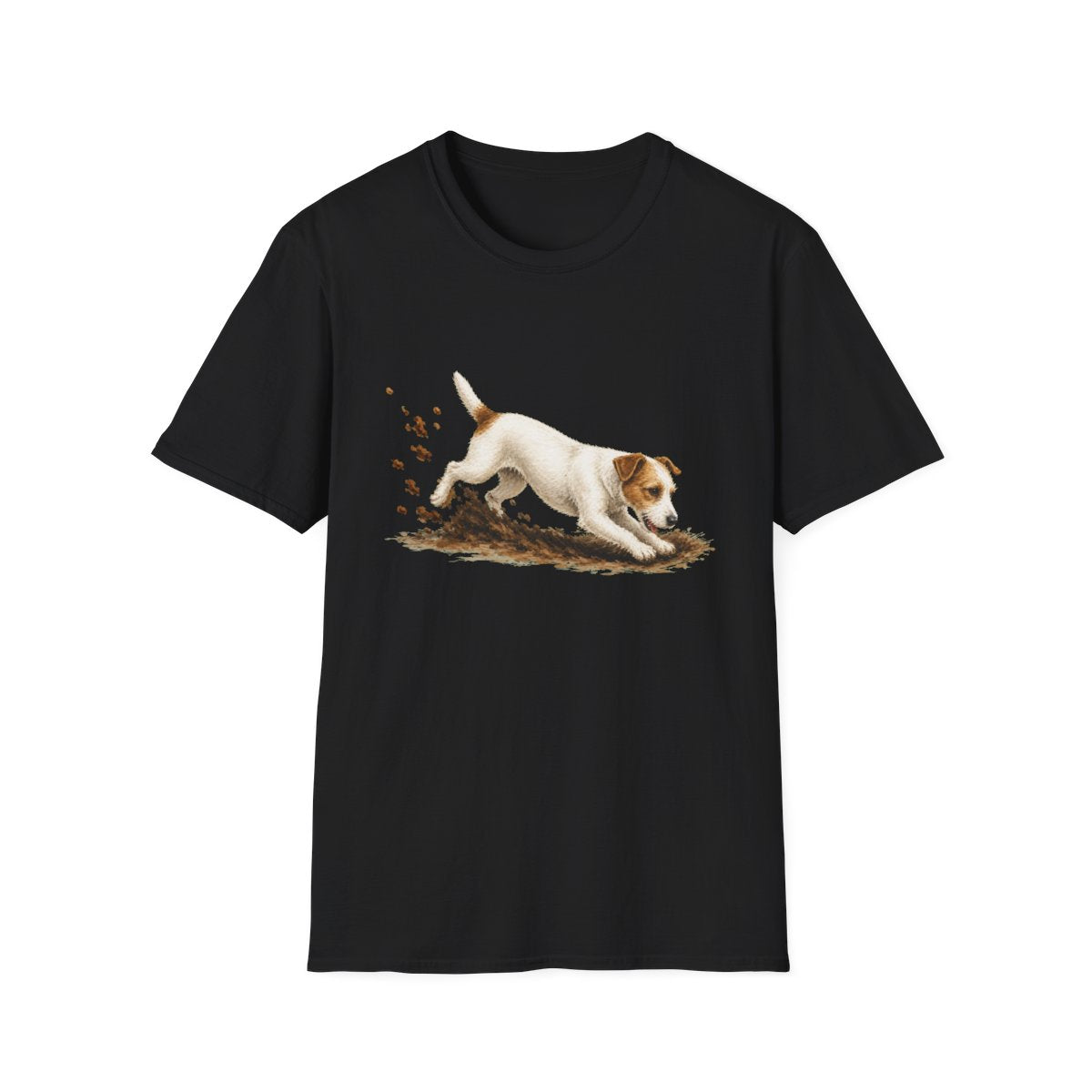 Parson Russell Terrier Excavating Mode On Tee