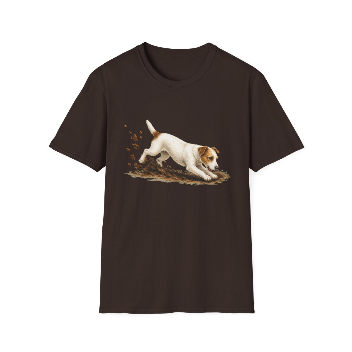 Parson Russell Terrier Excavating Mode On Tee