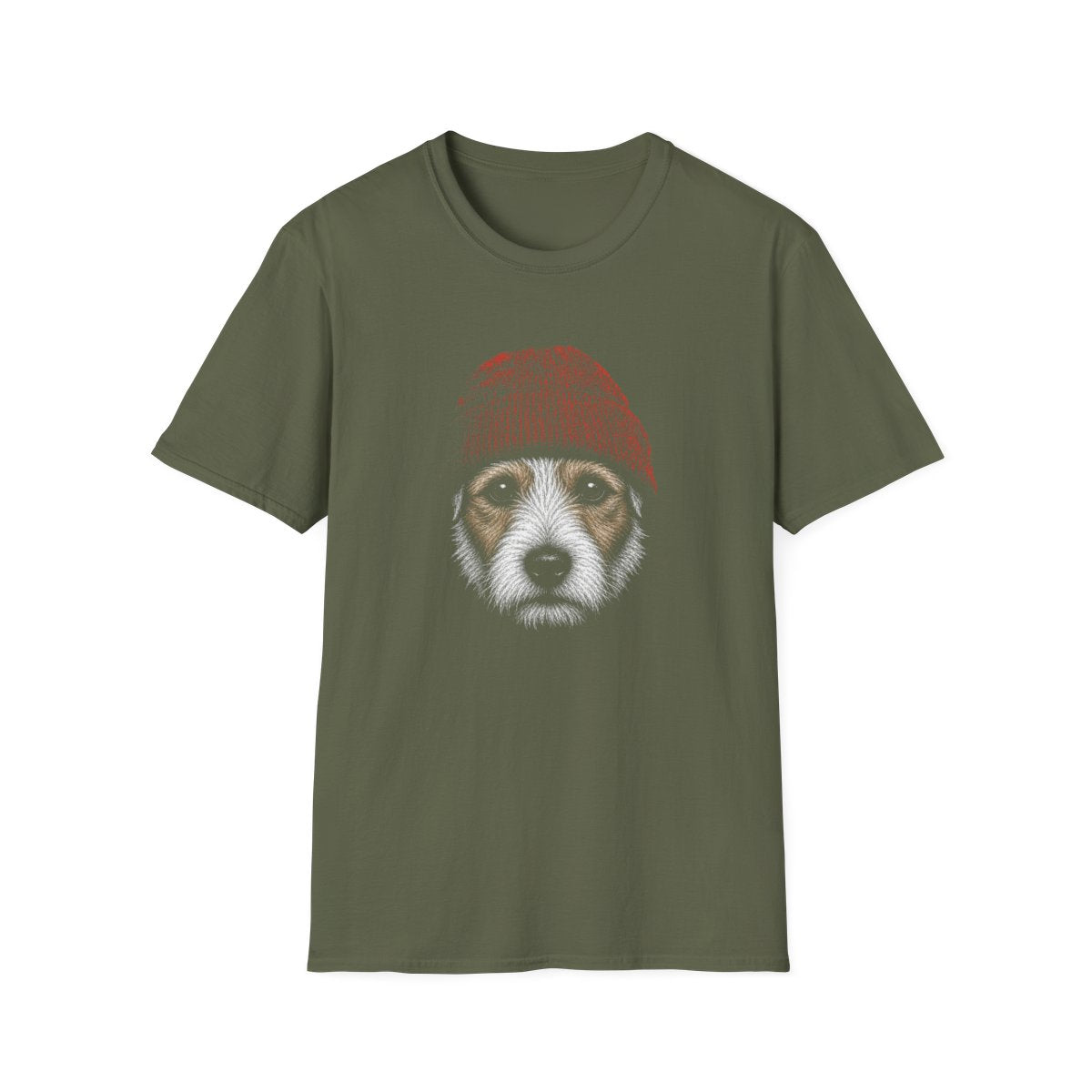 Parson Russell Terrier In Beanie Tee