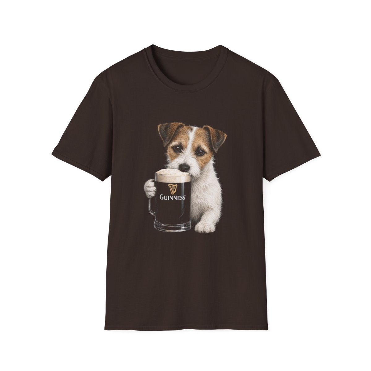Parson Russell Terrier With A Pint Tee