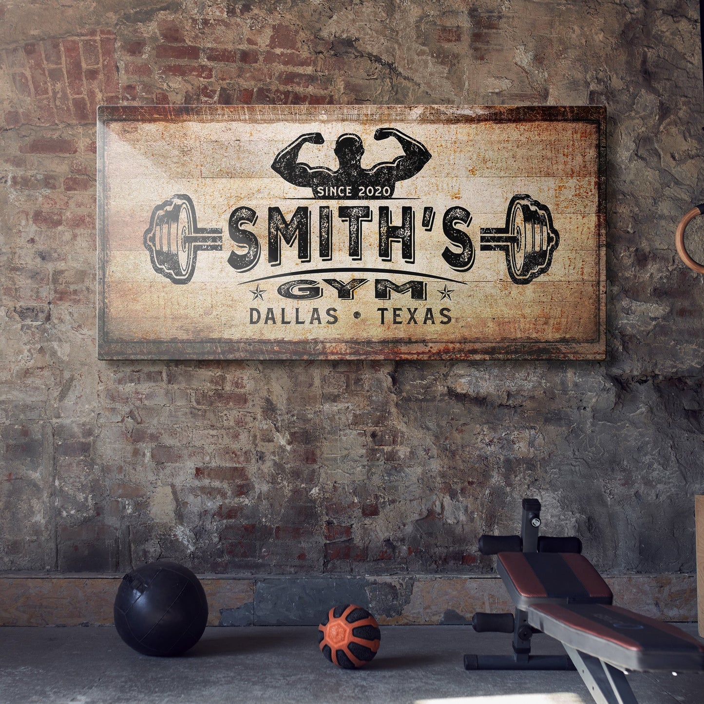 Gym Sign III - canvas