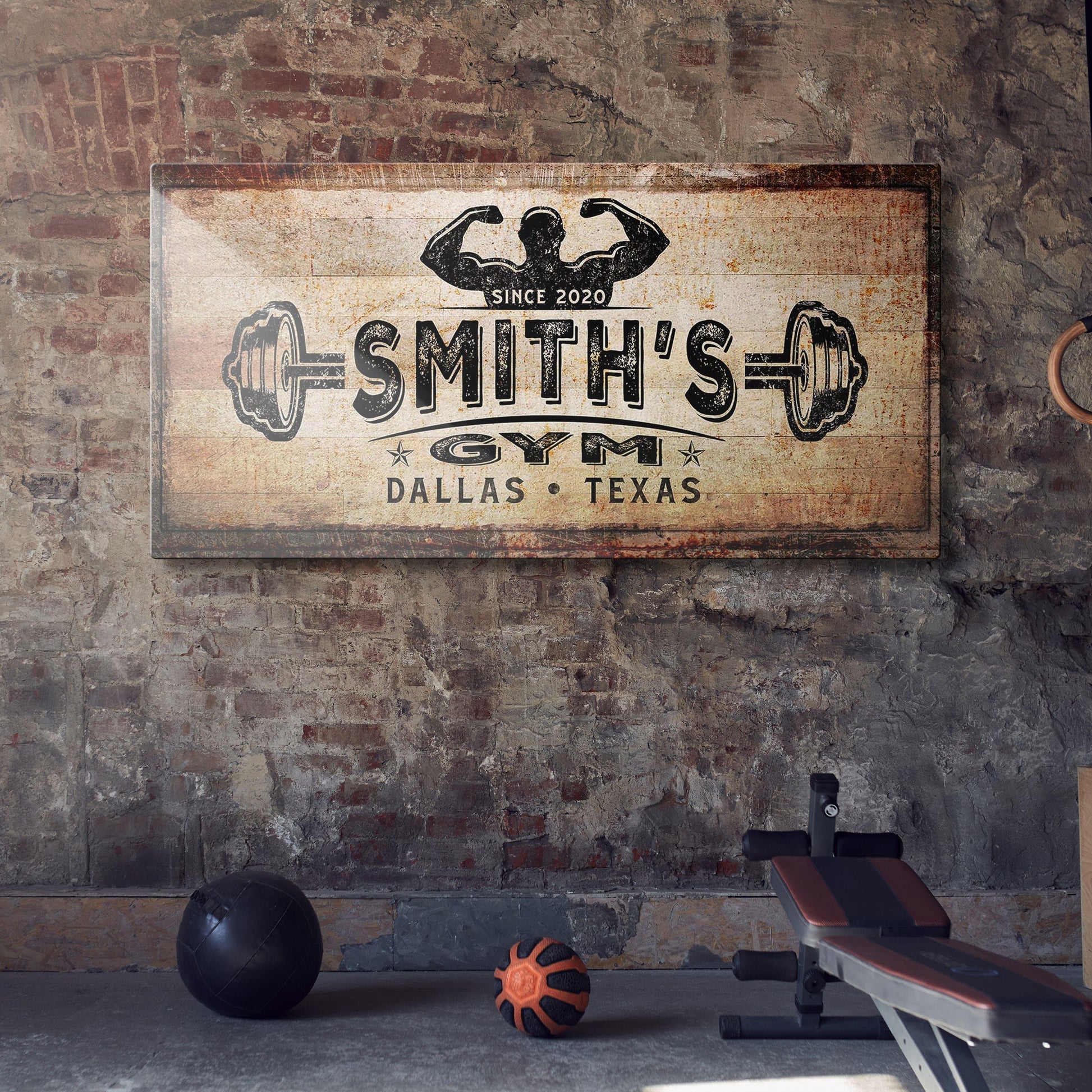 Gym Sign III - canvas