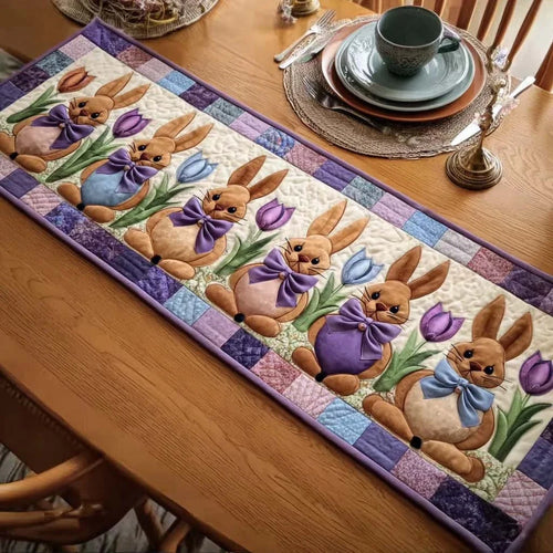 Pastel Easter Quilted Table Runner
