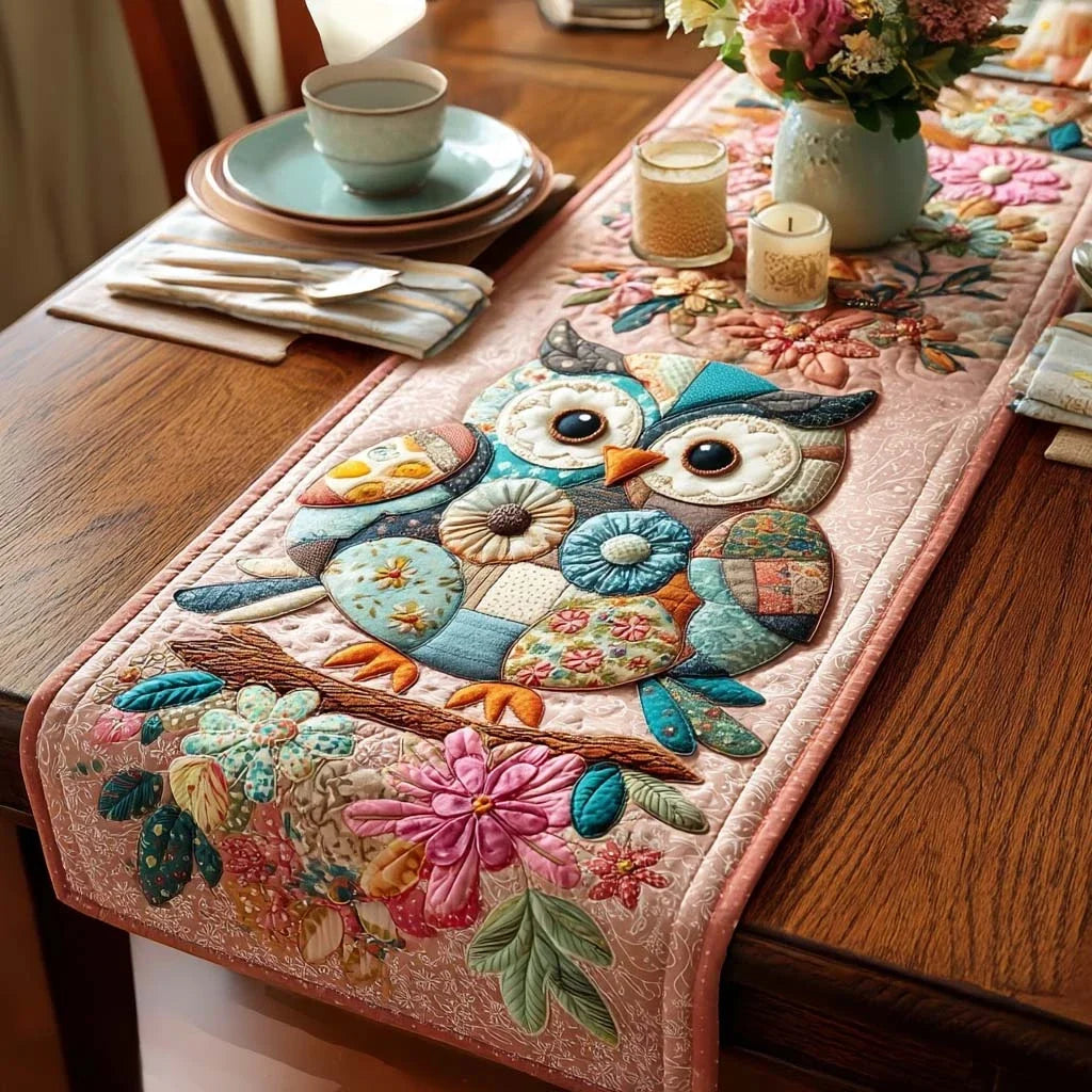 Pastel Wings Quilted Table Runner
