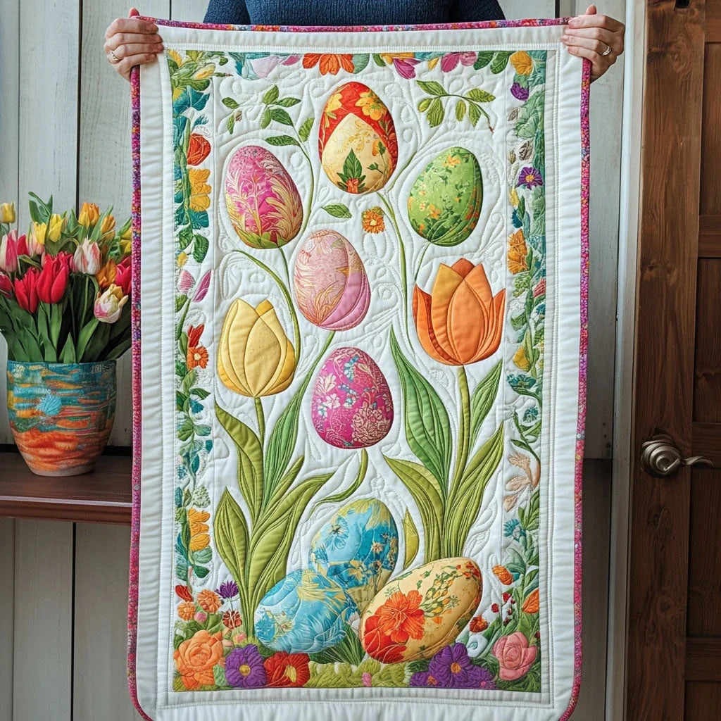 Pastel Wonderland Quilted Table Runner