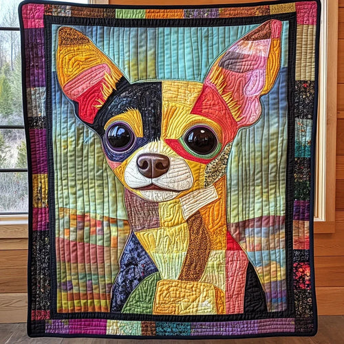 Patch Chihuahua Quilt Blanket