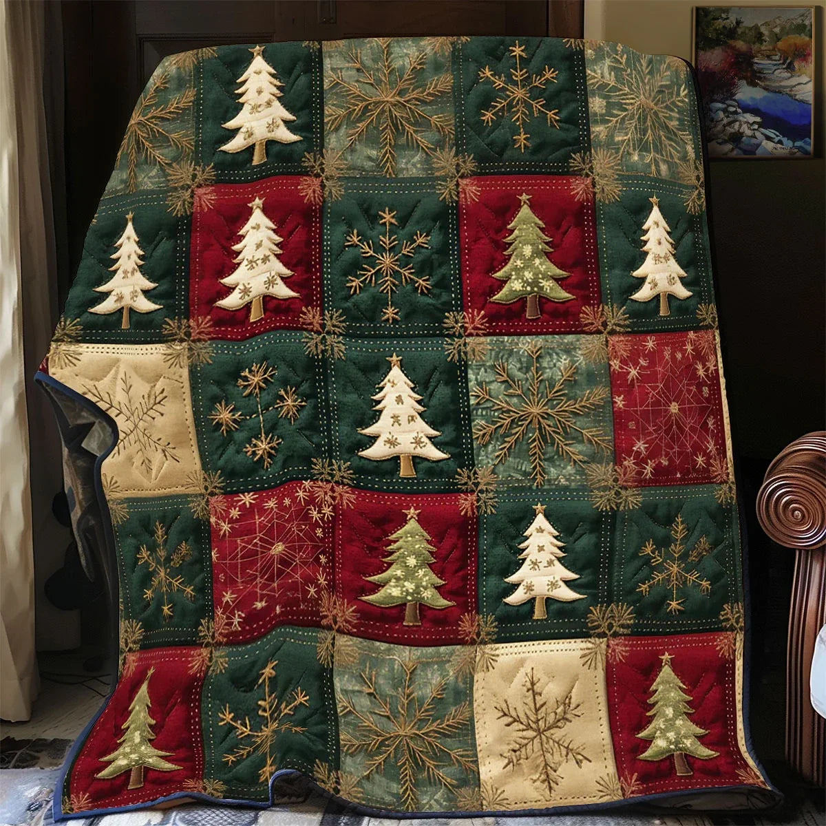 Patch Christmas Cp13110002cl Quilt Blanket