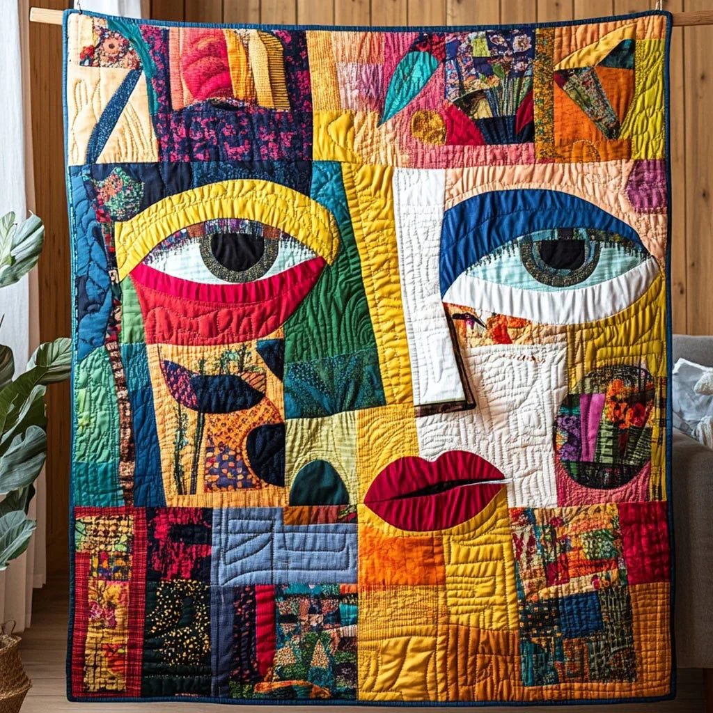 Patch Face Quilt Blanket