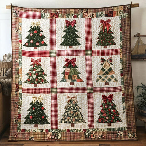 Patch Glow Christmas Tree Quilt Blanket