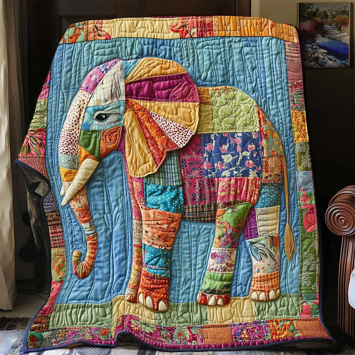 Patch Tusk Quilt Blanket