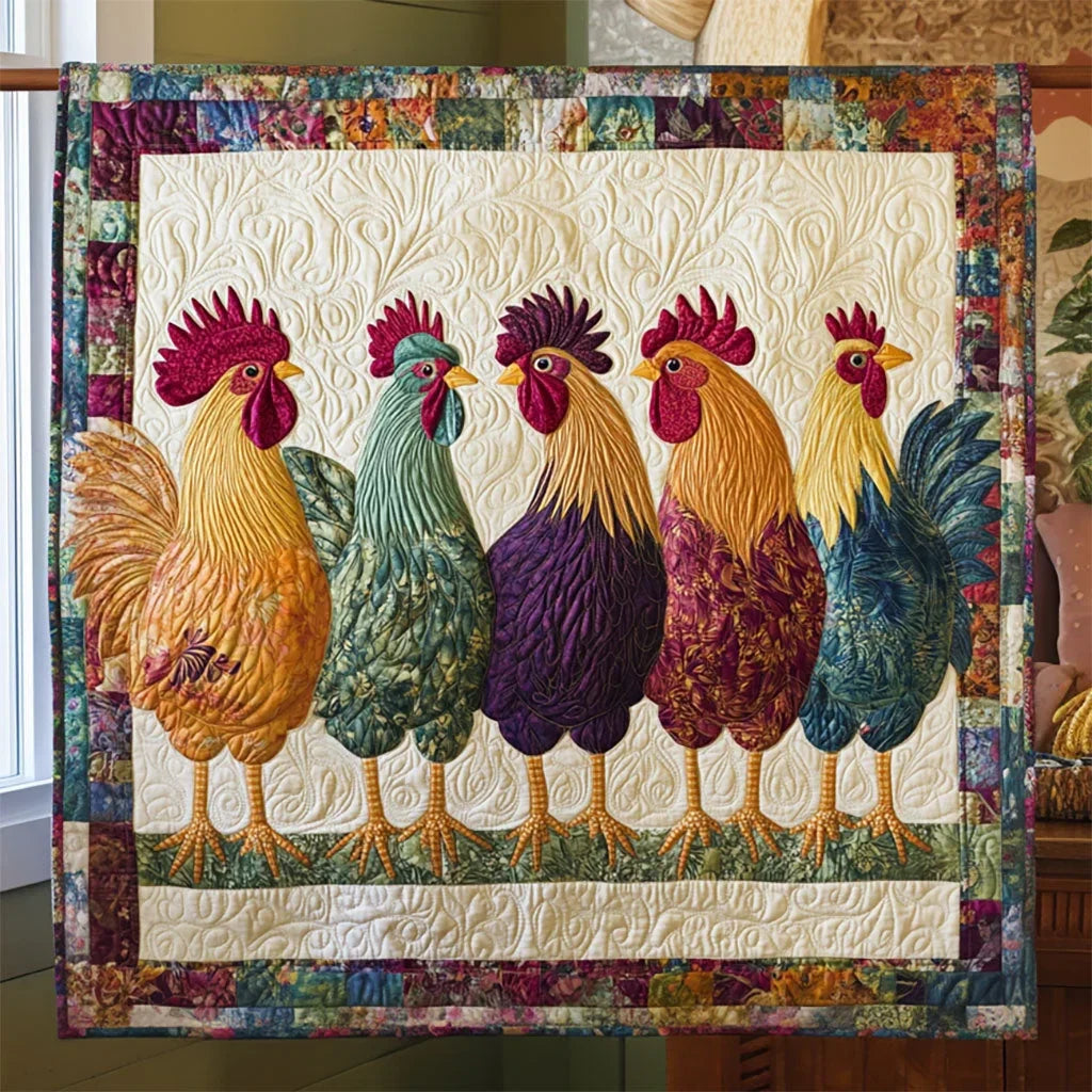 Patchwork Pecker Quilt Blanket