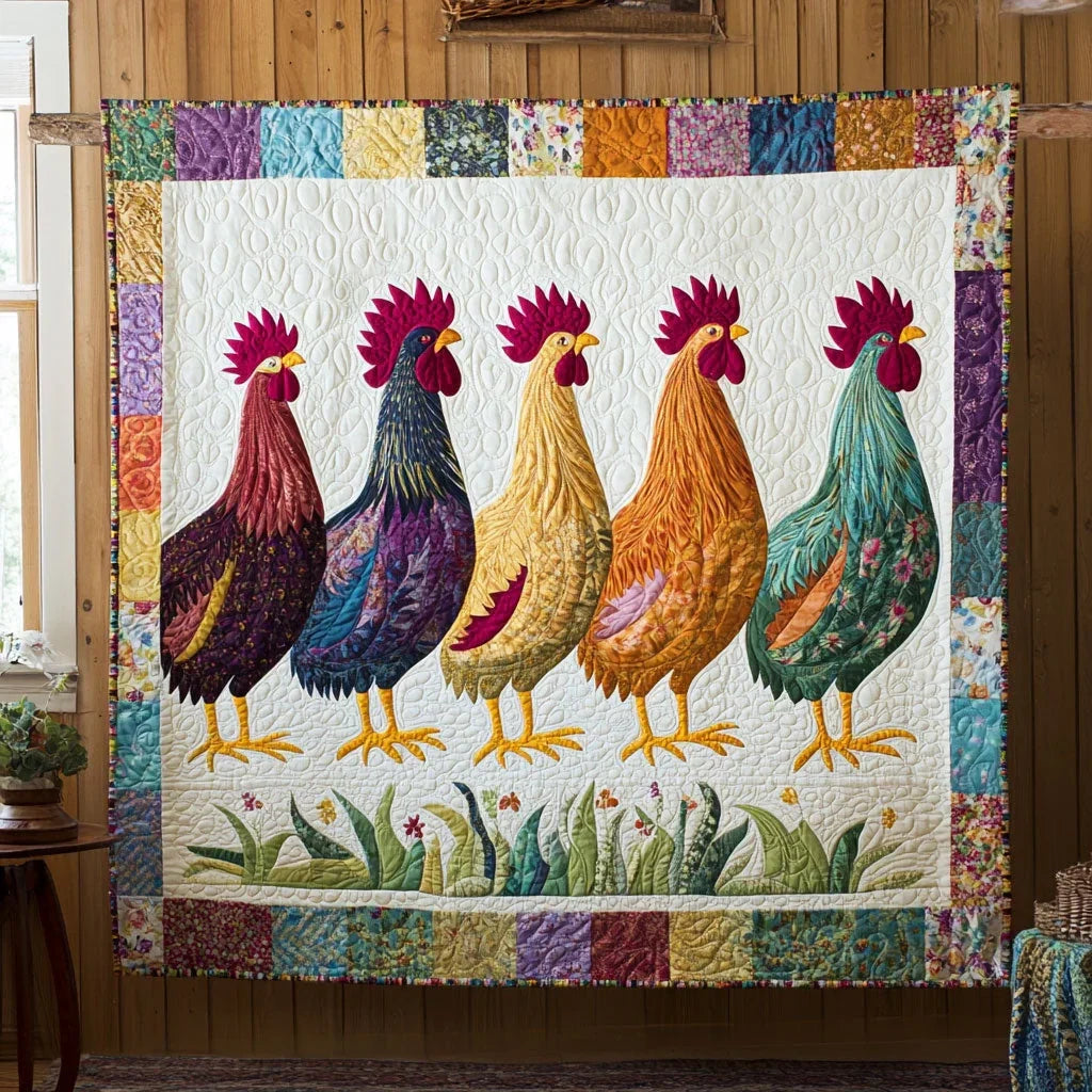 Patchwork Pecker Quilt Blanket