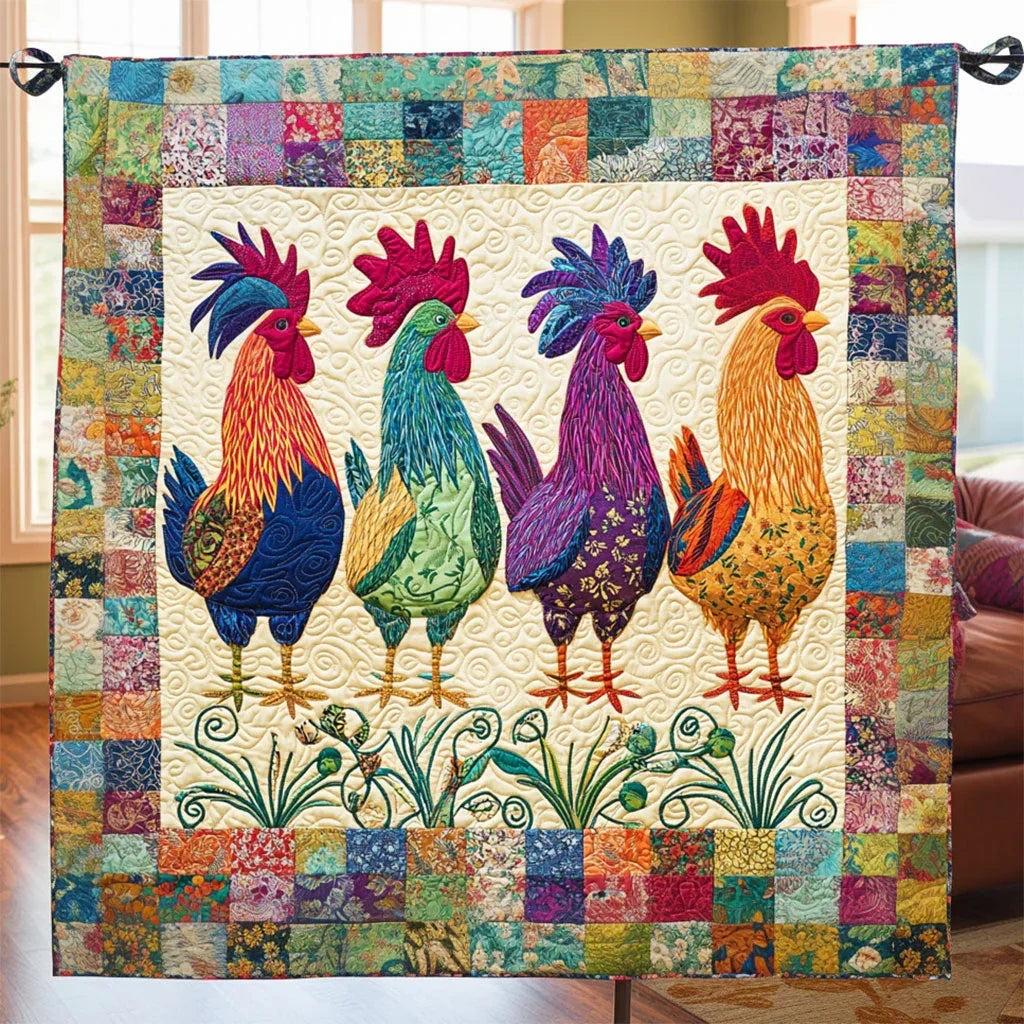 Patchwork Pecker Quilt Blanket