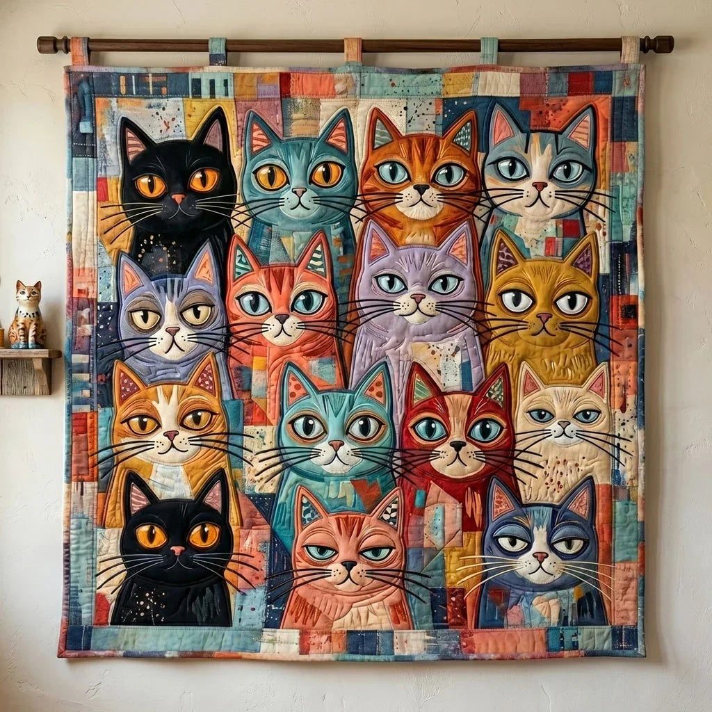 Patchwork Purrs Quilt Blanket