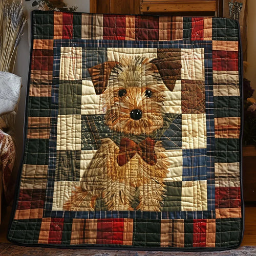 Patchwork Terrier Quilt Blanket