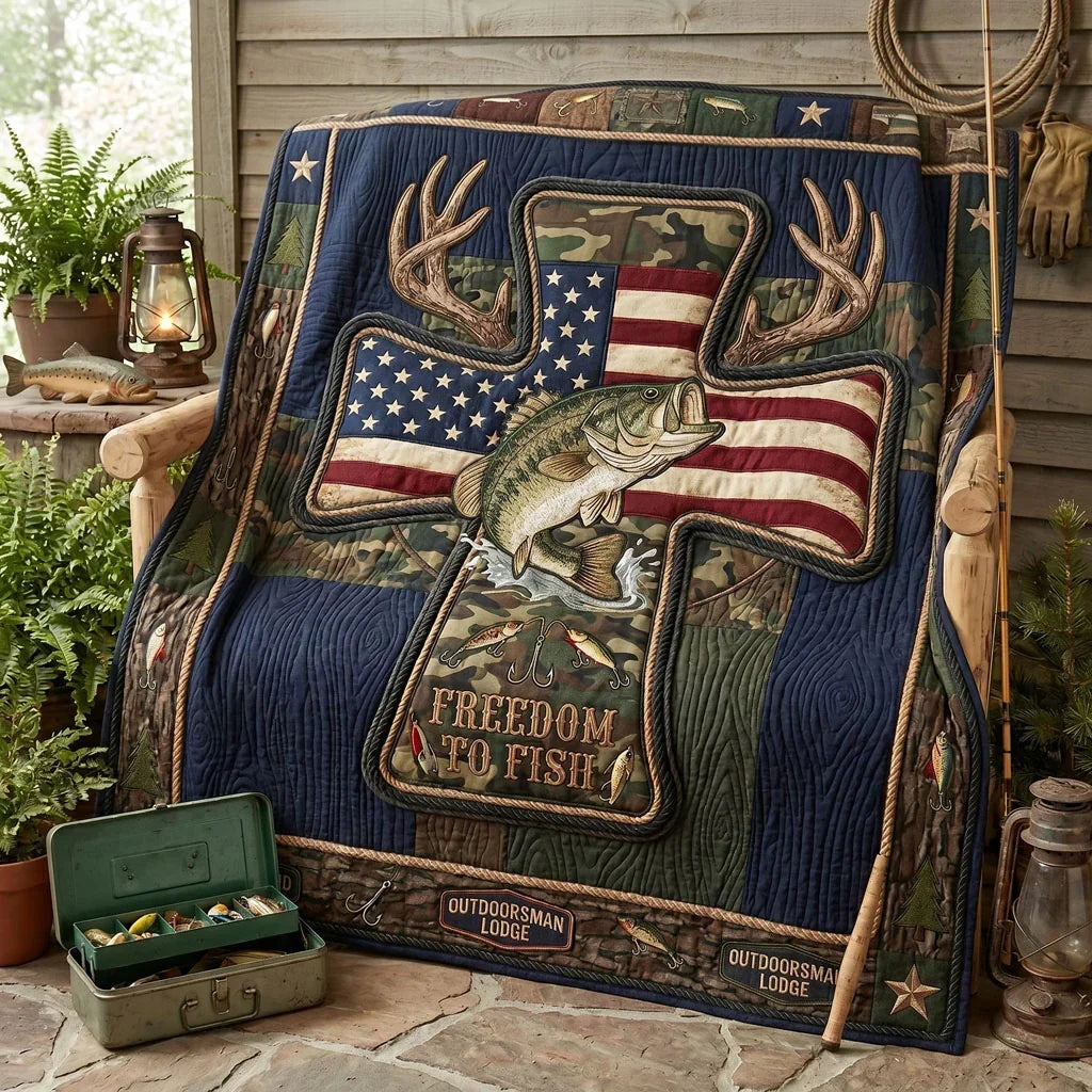 Patriot Angler Quilt Blanket