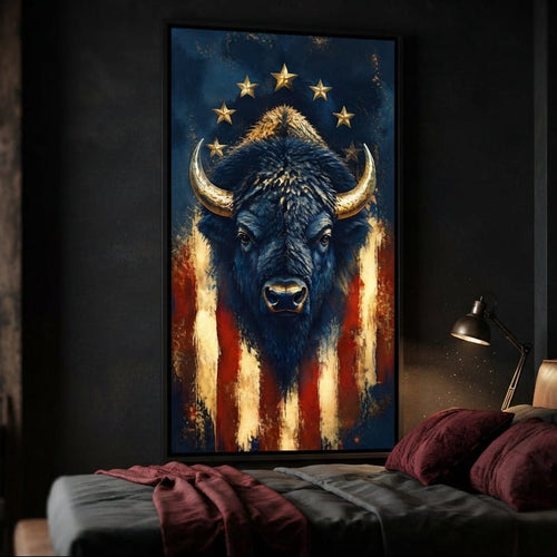 Patriot of the Golden Plains Canvas Wall Art