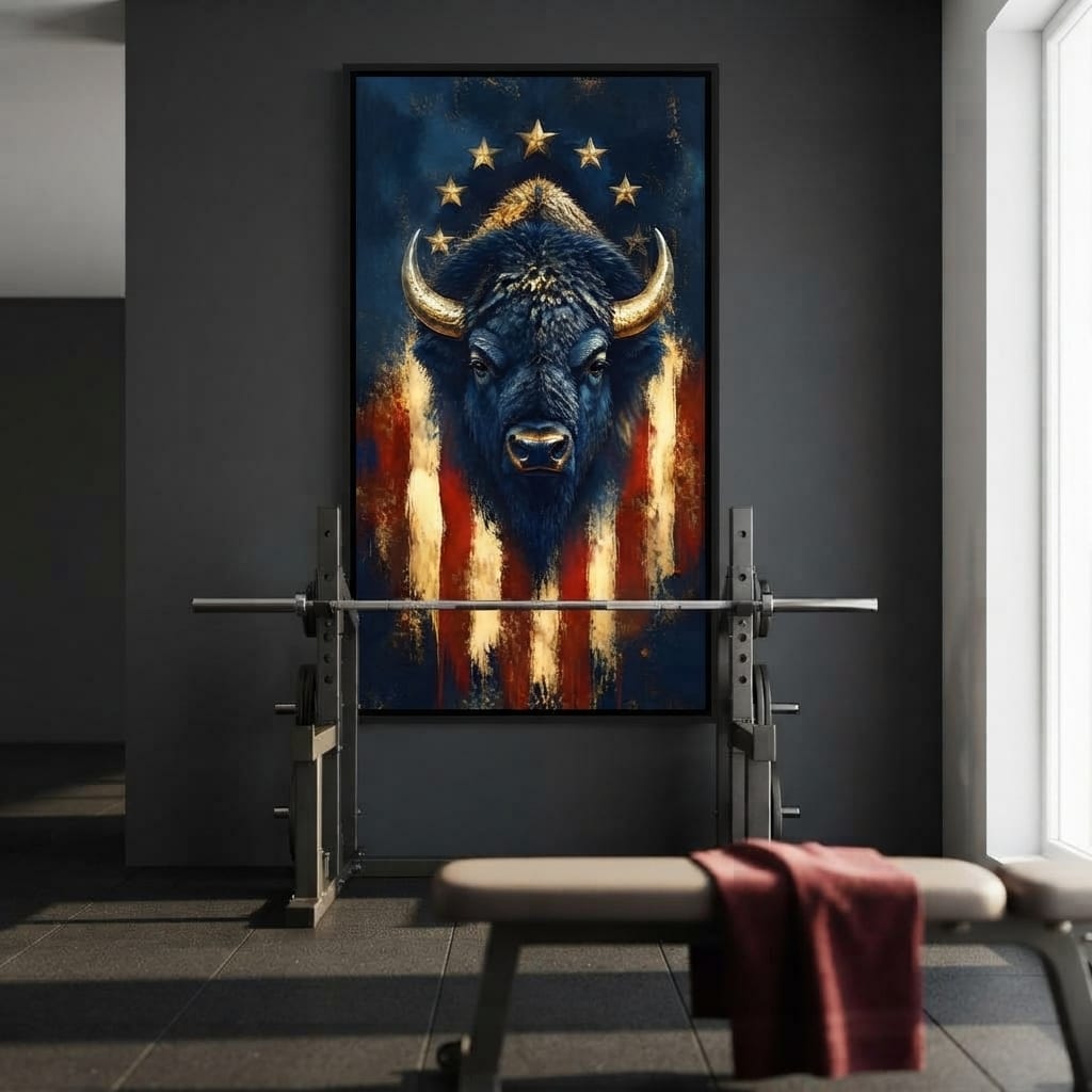 Patriot of the Golden Plains Canvas Wall Art