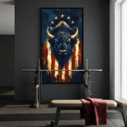 Patriot of the Golden Plains Canvas Wall Art