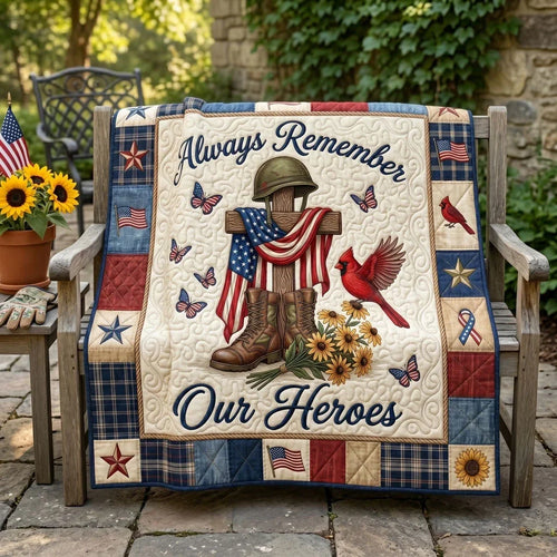 Patriot's Honor Memorial Quilt Blanket