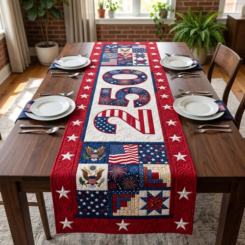 Patriot Vision Quilted Table Runner