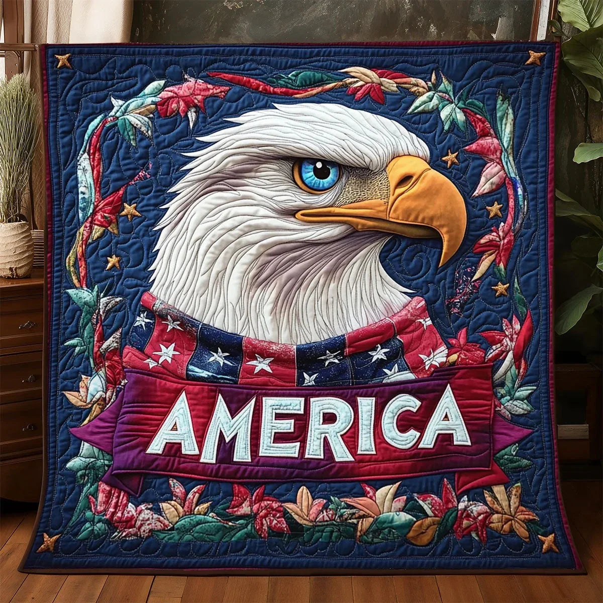 Patriotic Glory Quilt Blanket