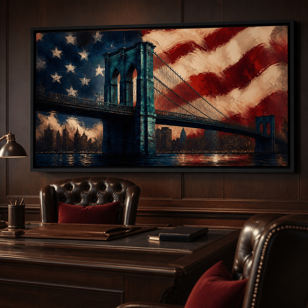 Patriotic Steel Span Canvas Wall Art